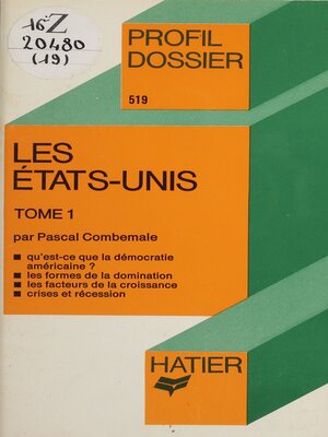 cover image of Les États-Unis (1)